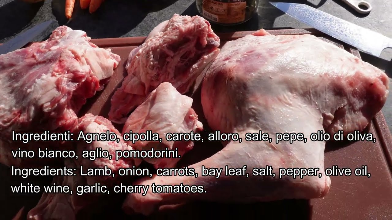 Agnello al forno a legna / Lamb in a wood oven