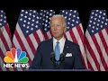 Biden Praises Sen. Harris As 'Someone Who Knows What's At Stake' In The 2020 Election | NBC News