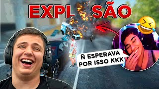 SABOTEI O CARRO DAS PESSOAS no GTA RP 😂 (Modder Clips)