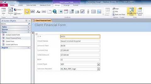 Microsoft Access: How to Add a Field to a Form