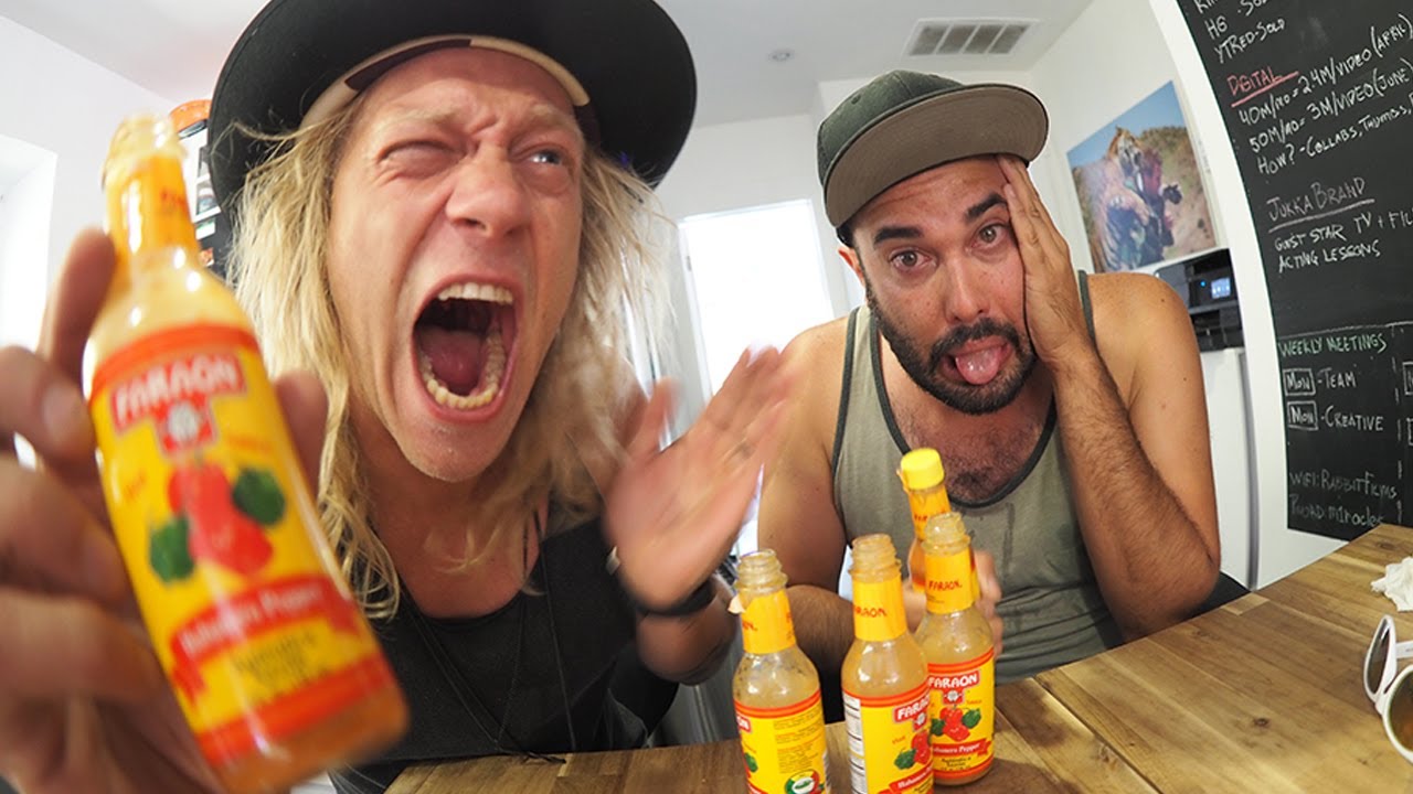 Chugging 5 Bottles of Hot Sauce! (TOO MUCH?) YouTube