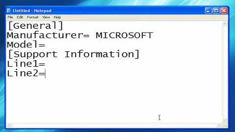 How To Change System Properties Logo