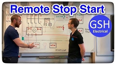 Direct Online Starter DOL Adding Remote Stop Start Buttons Wiring Diagram Explained