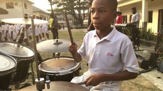 My student playing the Nigeria 🇳🇬 National Anthem on the drum 🥁🔥🔥🔥❤️ #youtubevideo #drumworld