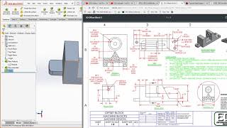 54 SolidWorks – Applying Hole Wizard, Section Tool, Cosmetic Threads, Dimension From Hidden Features
