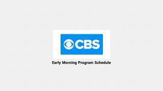 CBS Philippines Early Morning Program Schedule (effective 2.18.19)