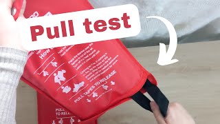 Kanhiro Fire Blanket UNBOXING Emergency for Home Kitchen - Fiberglass Fire Suppression Blanket