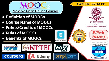 MAKAUT || What is MOOCs? What is MOOCs credit points? Complete guide of MAKAUT MOOCs #makaut #moocs