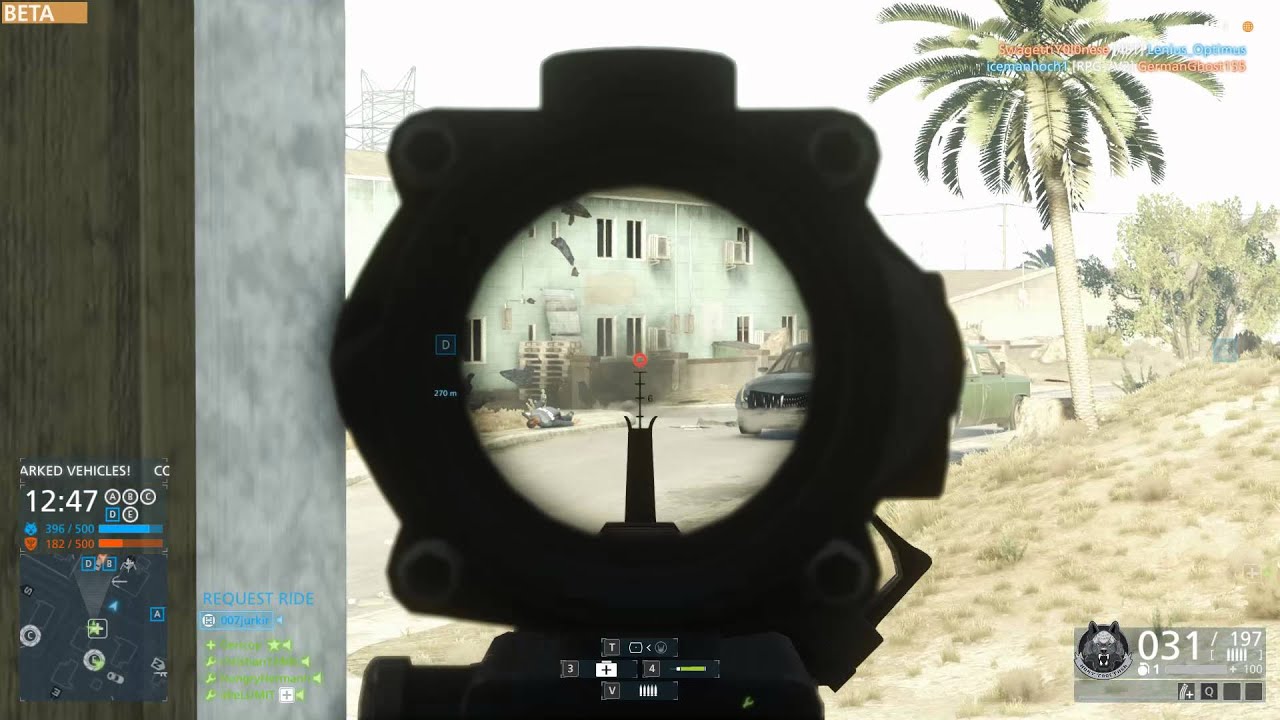 Battlefield Hardline BETA - PC multiplayer - ACOG & Canted RDS