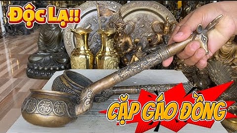 Cặp gáo bằng đồng _ mâm đồng _ cặp hổ đồng #độclạcầnthơ #doco