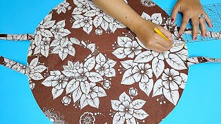 : DIY Half Moon Tote Bag | Cotton Fabric Sewing Tutorial for Beginners @SewSimpleDIY01 