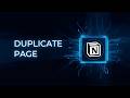 How to duplicate a page in Notion
