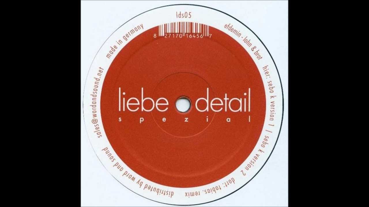 Efdemin ‎- Lohn & Brot  (tobias. Remix)