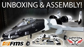 FMS EDF Jet Twin 70mm A‑10 Thunderbolt II V2 PNP UNBOXING AND ASSEMBLY @fmsmodelRC Review
