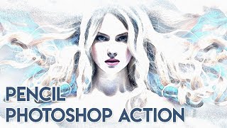 Pencil Photoshop Action - How to use TUTORIAL