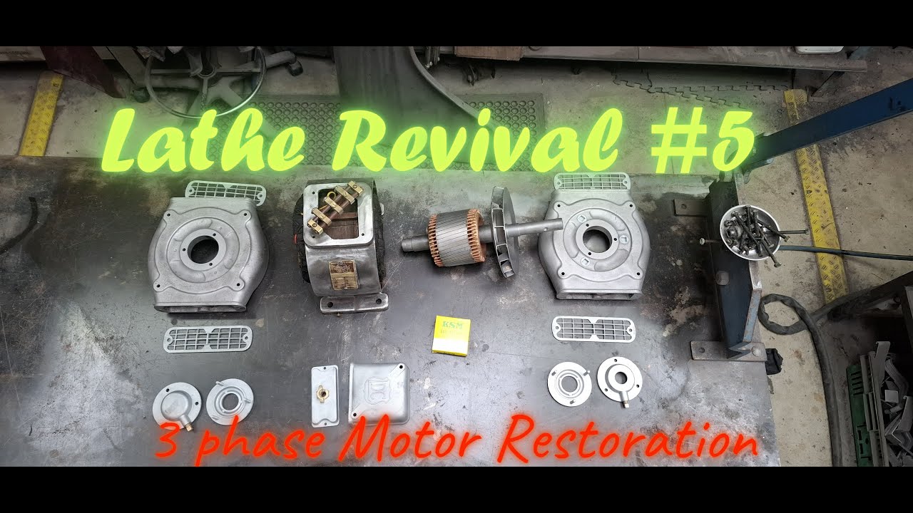 Возрождение токарного станка, эпизод 5. Трехфазный электродвигатель снова жив!