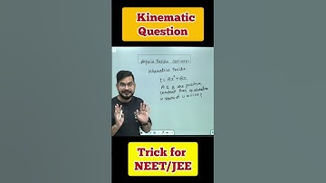 Trick to solve kinematics questions in just 5 second #kinematics #sachinsirphysics #neet2024