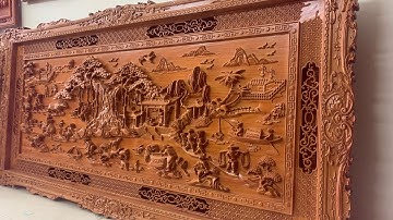 Tranh gỗ đồng quê