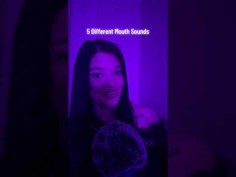 5 Different Mouth Sounds ASMR #tingles #tingles #visualtingle #visualtingle #mouthwhisper #relax