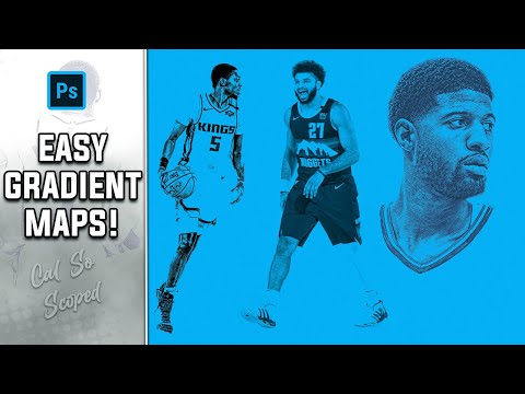 Utilize Gradient Maps On Your Designs 👀 | Sports Design | Photoshop Tutorial | Cal So Scoped