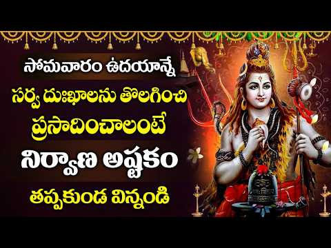 సోమవారం రోజు సర్వ దుఃఖాలను తొలగించి ప్రసాదించాలంటే నిర్వాణ అష్టకం  విన్నండి | Nirvana Shatakam