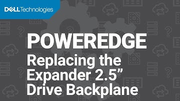 How to replace the expander 2.5 inch drive backplane on a Dell EMC PowerEdge XE7100
