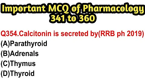 Important MCQ of pharmacology#pharmacistexampreparation#gpat#crpf#di#mppeb#hssc#osssc#esic#rrb#dmer