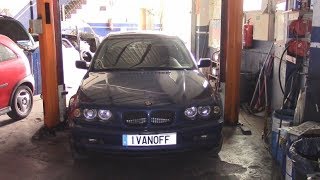 Ремонт автомобиля BMW 320 E46,  замена эластичной муфты и подвесных подшипников