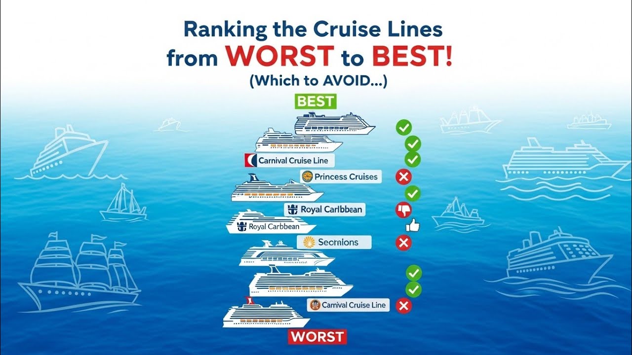 Ranking the Cruise Lines from WORST to BEST! (Which to AVOID...)#luxury ...