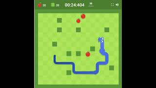 Google Snake Speedrun Wall Mode Slow 25 Apples 3 Apples Standard 32.319s [PB] #gaming