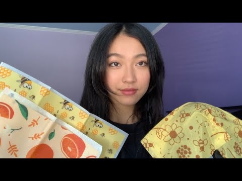 ASMR w/ BEESWAX WRAPS 🐝☀️ *highly tingly scratching, tapping, and sticky sounds* 😋 수면 보조제 | 放鬆入睡