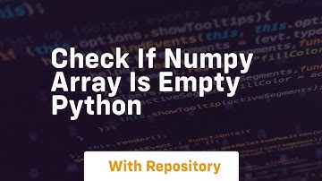 check if numpy array is empty python
