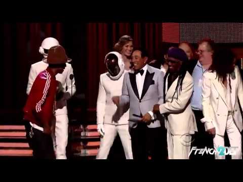 Daft Punk Real Face At The Grammy Awards 2014