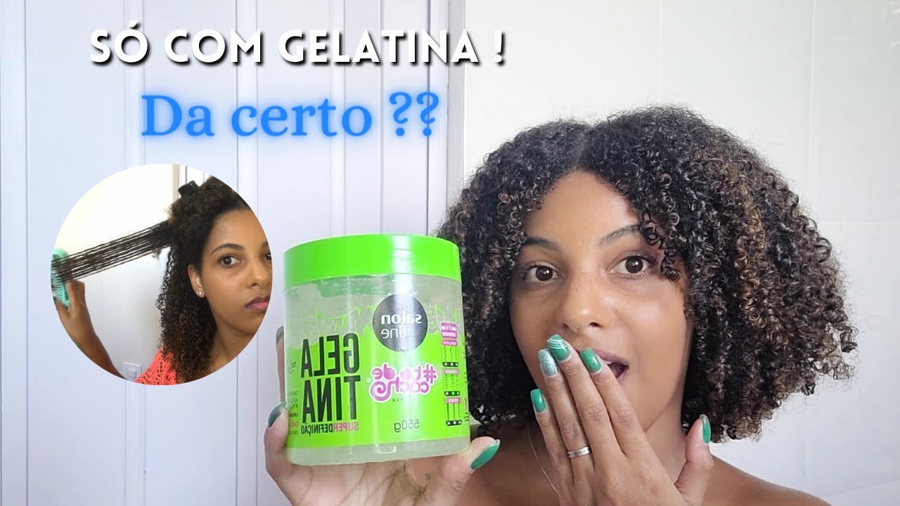 Finalização só com a gelatina Super Definição da Salon Line - Cabelos crespos e cacheados 💖✨
