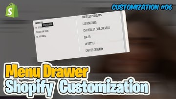 Create a Menu Drawer in Shopify Store | Shopify Theme Customization 06