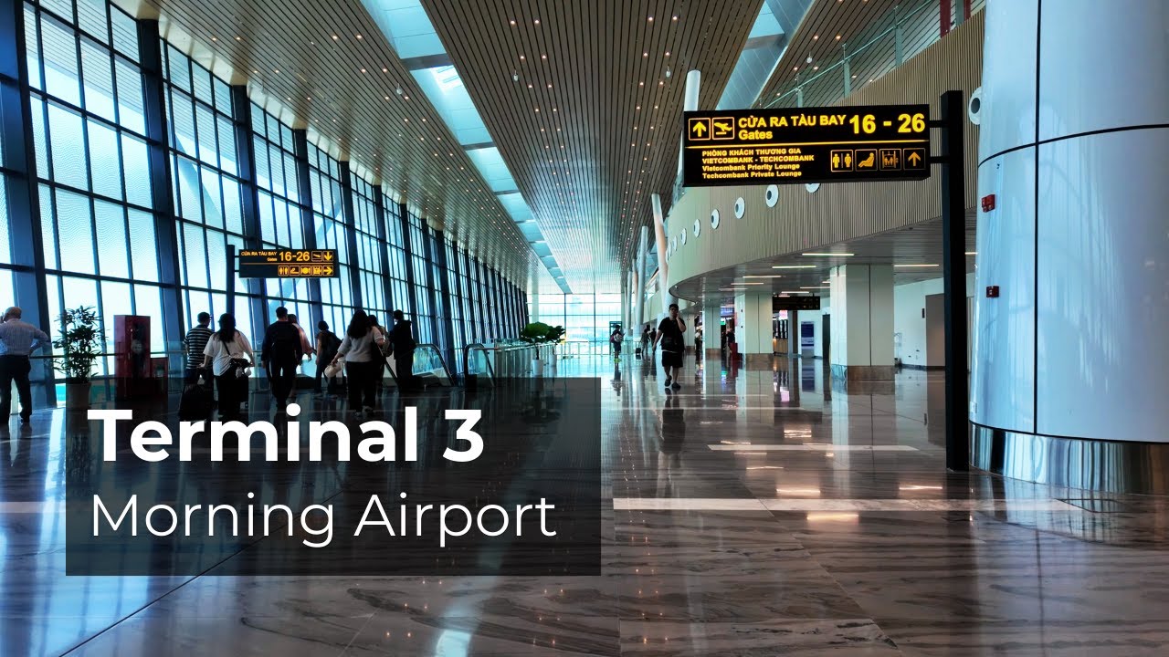 Ho Chi Minh Airport Terminal 3 Walk 4K | Domestic Flights | Morning Ambience | 28 Jan 2026