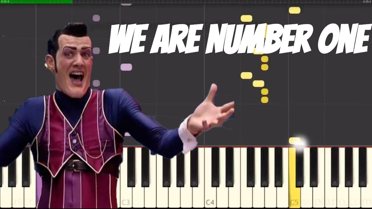 We Are Number One - Lazy Town Meme - Piano Tutorial - YouTube