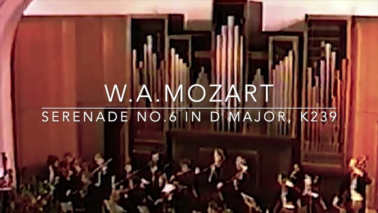 Mozart "Serenata Notturna" no.6 in D, K.239 I mnt/Festival Orchestra Rencontres Musicales en Russie