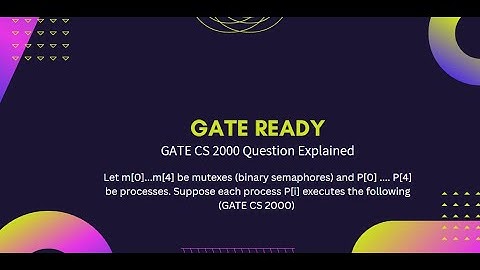 GATE CS 2000: Deadlock Explained with Mutex & Processes | Operating Systems MCQ