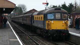 Dutch Crompton 33 108 rolls in to Bewdley SVR, 29/12/25 #diesel #loco