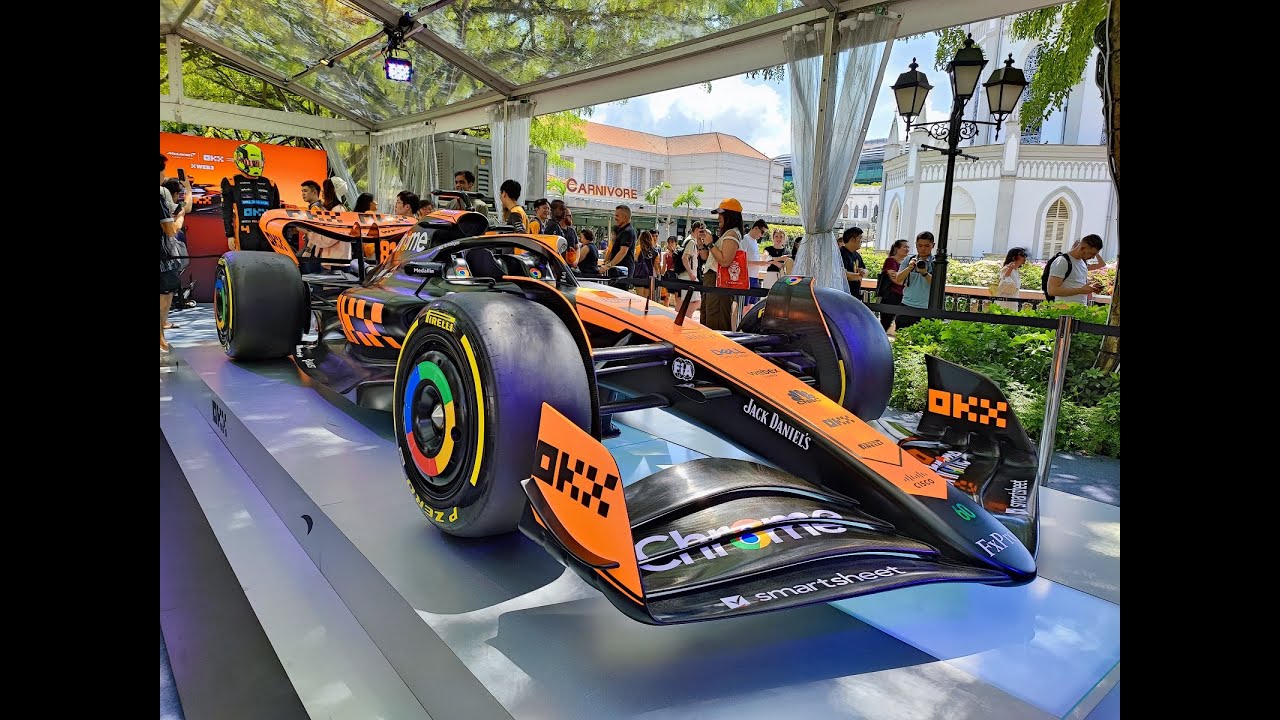 McLaren MCL60 Stealth Mode- New F1 Livery at the 2023 Singapore Grand ...