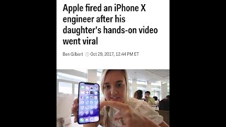 GIRL"S IPHONE X VIRAL VIDEO GET"S APPLE ENGINEER FIRED