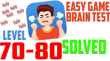 Easy Game Brain Test All Levels Solution 70-80 Complete GamePlay Walkthrough