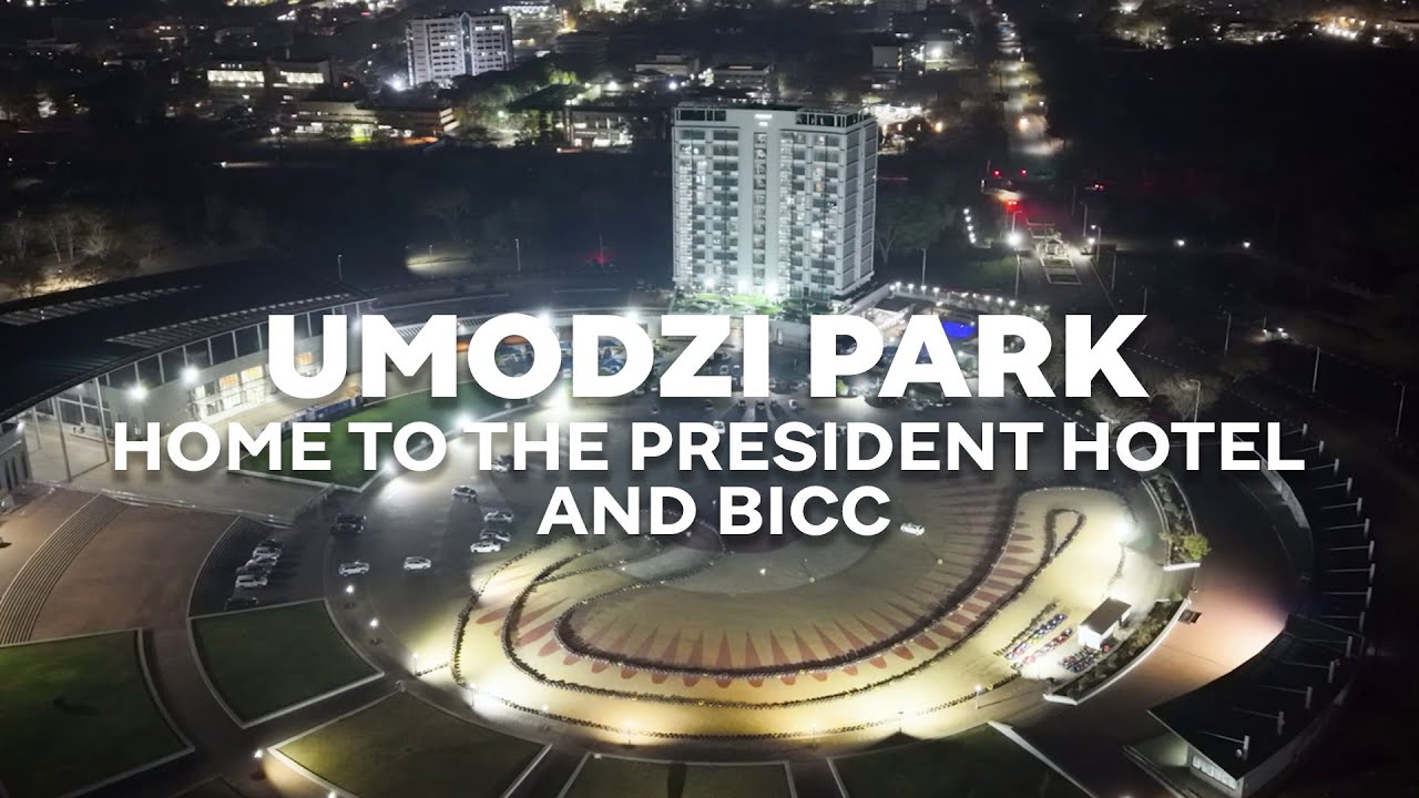 UMODZI PARK AT NIGHT: The Home of The President Hotel and BICC