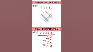 Math Challenge | Japanese Multiplication Vs Indian Multiplication #ytshorts #viralvideo #onlinecsk