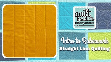 Intro to Rulerwork: 2-inch Straight Lines