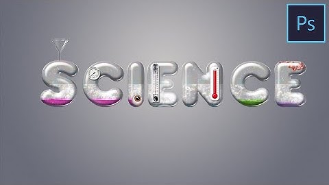 Efecto de texto cristal químico en Photoshop tutorial 2020