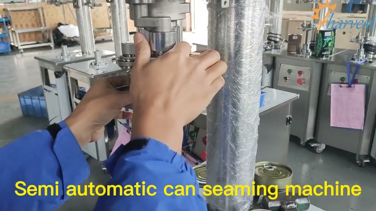 Semi automatic tin can sealing machine, manual tuna fish metal can seamer sealer