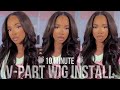 AFFORDABLE V-PART WIG GIVING 2K TAPE-INS 😍😍 | Beauty Forever Hair