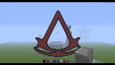 Minecraft Pixle Art Assassins Creed logo